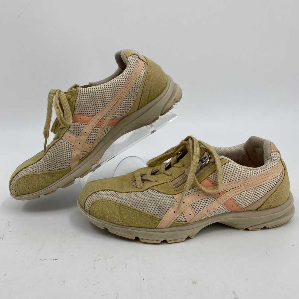 Asics Green Pink Athletic Sneakers | Women's Size 5 - Picture 2 of 9